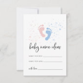 Baby naam ideeën Kaart voor Baby shower (Voorkant)