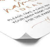 Baby Naam Ideeën Twinkle Little Star Baby shower Poster (Hoek)