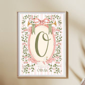 Baby Naam- Kinderkamer Decor - Zwanenprinses Poster