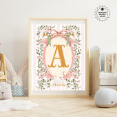 Baby Naam- Kinderkamer Decor - Zwanenprinses Poster