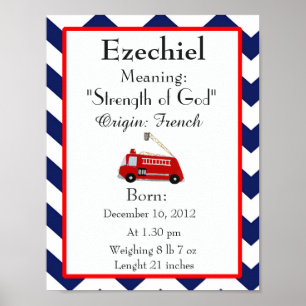 Baby Naam: kwekerij Ezechiel Poster