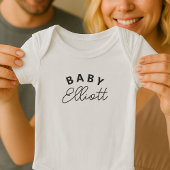 Baby Naam Pasgeboren Aankomst Cadeau Gepersonalise Romper