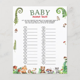 Baby Naam Race Baby Shower Spel