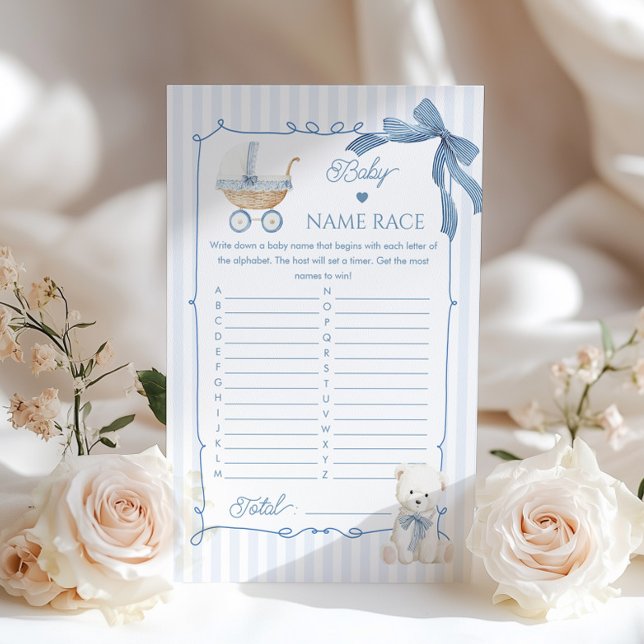 Baby Naam Race Franse Nursery Vintage Koffer (Creator heeft geüpload)