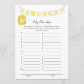 Baby Naam Race Game Boy Teddy Bear Kaart (Voorkant)