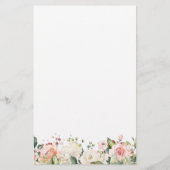 Baby Naam Race Game, Floral Rozen Baby shower Game (Achterkant)