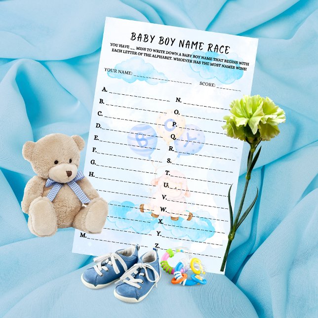 Baby naam ras blauw klein lam stijgend hoog (Creator heeft geüpload)