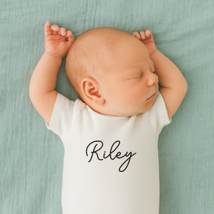 Baby naam Schattigee typografie naam Romper