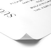 Baby naam suggesties Baby shower Poster (Hoek)