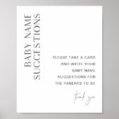 Baby naam suggesties Baby shower Poster (Voorkant)