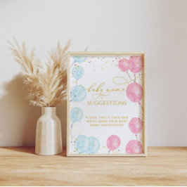 Baby Naam Suggesties Geslacht Openbaar Poster