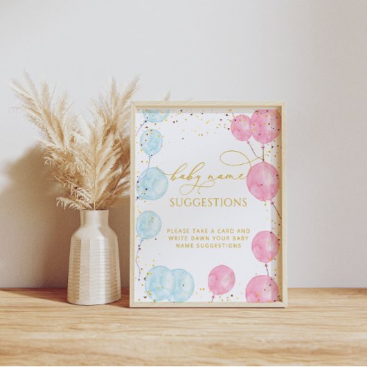 Baby Naam Suggesties Geslacht Openbaar Poster