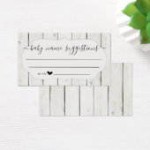 Baby Naam Suggestions Kaart voor Baby shower (Bureau)