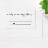 Baby Naam Suggestions Kaart voor Baby shower (Bureau)