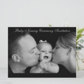 Baby-naamceremonie van 6,5 x 8,75 inch, enveloppen kaart (Staand voorkant)