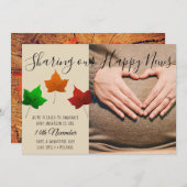 Baby najaar bekendmaking Herfst PHOTO Kaart (Voorkant / Achterkant)