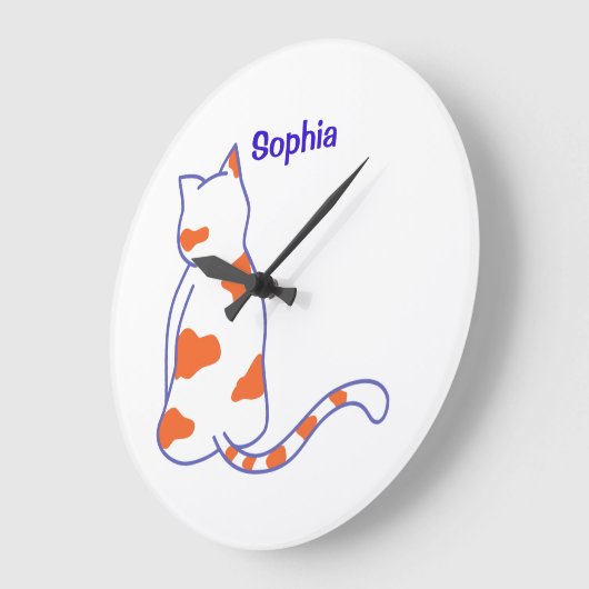 Baby Name personalized, Nursery, kids    Square Wa Grote Klok (Hoek)