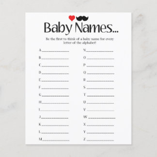 Baby namen - baby showers games