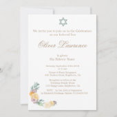 Baby Naming Ceremony Hebreeuwse Uitnodiging (Voorkant)