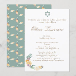 Baby Naming Ceremony Hebreeuwse Uitnodiging