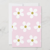 Baby Naming Ceremony Hebrew Girl Pink Kaart (Achterkant)