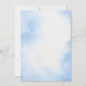 Baby Naming Cradle Indian Ceremony blauw sjabloon Kaart (Achterkant)