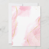 Baby Naming Cradle Indian Ceremony roze sjabloon Kaart (Achterkant)