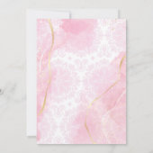 Baby Naming Cradle Indian Ceremony roze sjabloon Kaart (Achterkant)