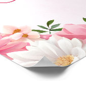 Baby Naming Cradle Indian Ceremony roze welkom Poster (Hoek)