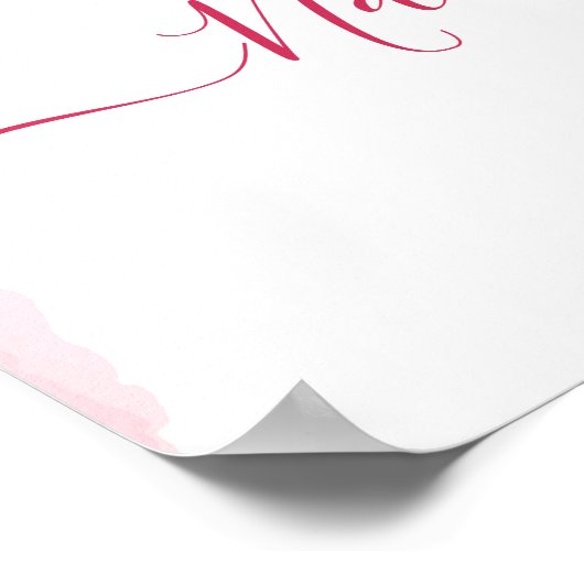 Baby Naming Cradle Indian Ceremony roze welkom Poster (Hoek)