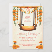 Baby Naming Cradle Indian Ceremony sjabloon Kaart (Voorkant)