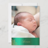 Baby Naming Namkaran Photo Ceremony Kaart (Achterkant)