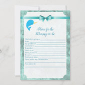 Baby Narwal-advies voor het spel van het Baby show Kaart (Voorkant)