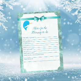 Baby Narwal-advies voor het spel van het Baby show Kaart