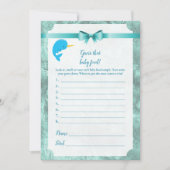 Baby Narwhal denk dat het Baby shower van Baby een Kaart (Voorkant)