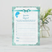 Baby Narwhal denk dat het Baby shower van Baby een Kaart (Staand voorkant)