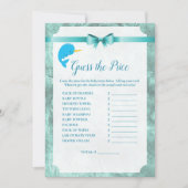 Baby Narwhal raadt het Baby shower-spel Kaart (Voorkant)