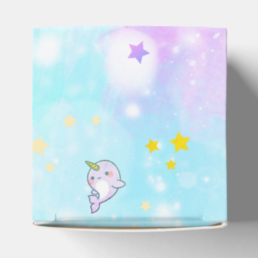 Baby Narwhal Verjaardag Gepersonaliseerde Waterver Bedankdoosjes