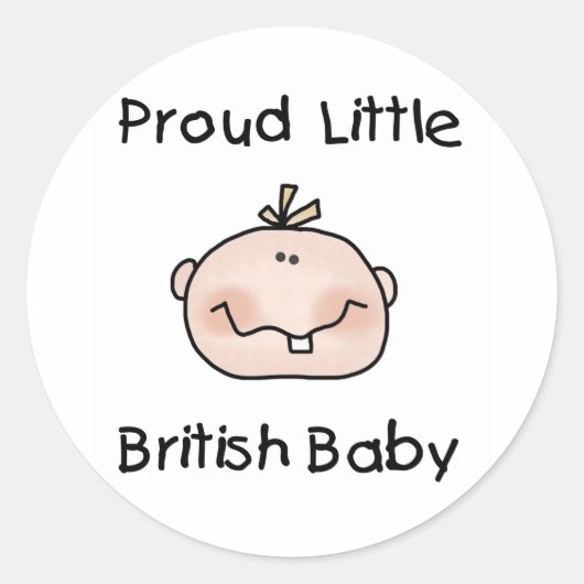 Baby Nationaliteiten Ronde Sticker (Voorkant)