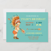 Baby Native Tribal Headdress Moccasins Kaart (Voorkant)