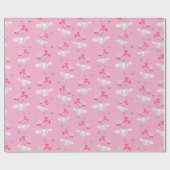 Baby Nelly op roze inpakpapier (Vlak)