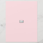 Baby Nelly Verjaardagsfeest gastenlijst (Achterkant)