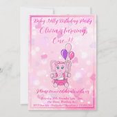 Baby Nelly Verjaardagsfeest Kaart (Voorkant)