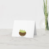 Baby nestbijten Bedankt voor je briefkaart (Achterkant)