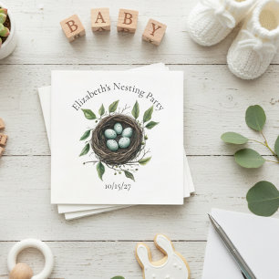 Baby Nestfeestje Vogelnest Servet