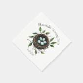 Baby Nesting Party Vogelnest Servet (Hoek)