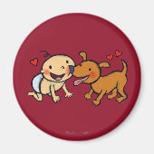 Baby neuskussen van de hond magneet (Voorkant)