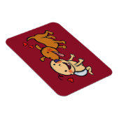 Baby neuskussen van de hond magneet (Rechterzijde)