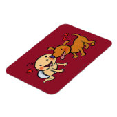 Baby neuskussen van de hond magneet (Linkerzijde)