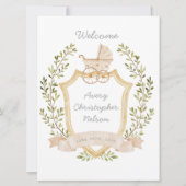 Baby | Neutraal ziekenhuisteken Aankondiging (Voorkant)